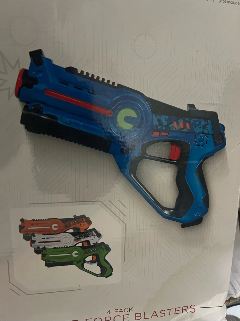 Blue Laser Tag Pistol and Chest Sensor Set - Blue